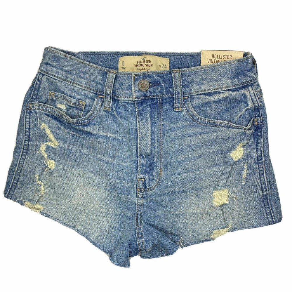 Hollister Vintage Short Womens Distress Raw Hem 0